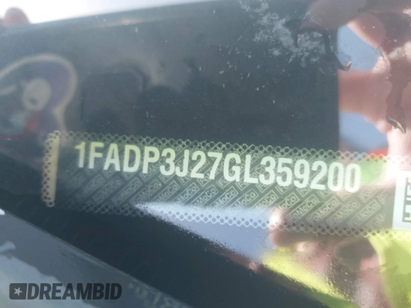2016 Ford Focus Titanium с VIN 1FADP3J27GL359200, выставлен на аукционе IAAI как лот 42005989 с пробегом 135 589 миль миль и . История ставок и продаж доступна на DreamBid. Изображение 9.