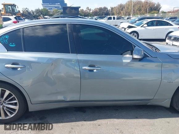 2018 Infiniti Q50 Luxe with VIN JN1EV7AP6JM363685, listed as a IAAI auction lot 42246139 with 42,375 mi miles and . Bid and sale history available at DreamBid. Image 13.
