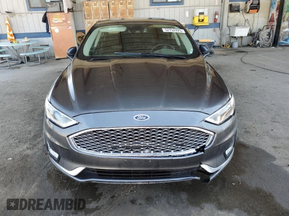 2019 Ford Fusion Titanium with VIN 3FA6P0RU0KR187602, listed as a Copart auction lot 52752425 with 153,716 mi miles and Salvage title. Bid and sale history available at DreamBid. Image 5.