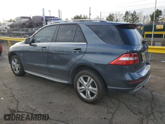 2012 Mercedes-Benz M with VIN 4JGDA5HB8CA046879, listed as a Copart auction lot 48428245 with 97,369 mi miles and Salvage Title. Bid and sale history available at carsss.com. Image 2.