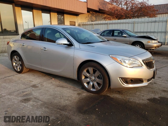 2017 Buick Regal Premium II with VIN 2G4GR5GX2H9118648, listed as a Copart auction lot 77859024 with 120,475 mi miles and Salvage Title. Bid and sale history available at carsss.com. Image 4.