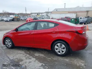 2016 Hyundai Elantra SE with VIN KMHDH4AEXGU650223, listed as a IAAI auction lot 41889561 with 107,533 mi miles. Bid and sale history available at carsss.com. Image 15.