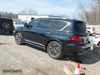 2021 Infiniti QX80 LUXE with VIN JN8AZ2AE0M9273915, listed as a IAAI auction lot 41800571 with 42,653 mi miles. Bid and sale history available at carsss.com. Image 3.