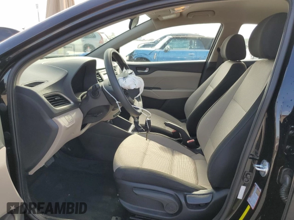 2022 Hyundai Accent SEL with VIN 3KPC24A61NE182565, listed as a Copart auction lot 67732004 with 26,799 mi miles and Salvage Title. Bid and sale history available at DreamBid. Image 7.