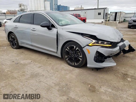 2021 Kia K5 GT-Line with VIN 5XXG64J25MG013819, listed as a Copart auction lot 72634034 with 53,799 mi miles and Salvage Title. Bid and sale history available at carsss.com. Image 4.