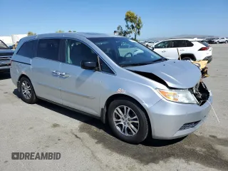 2011 Honda Odyssey EX-L with VIN 5FNRL5H64BB022124, listed as a Copart auction lot 55444745 with 150,843 mi miles and Salvage Title. Bid and sale history available at DreamBid. Image 4.