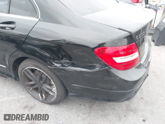 2013 Mercedes-Benz C 300 Sport with VIN WDDGF8AB3DG153597, listed as a IAAI auction lot 42062599 with 107,259 mi miles and . Bid and sale history available at DreamBid. Image 6.