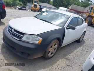 2013 Dodge Avenger SXT with VIN 1C3CDZCB1DN708483, listed as a IAAI auction lot 42702833 with 185,681 mi miles and . Bid and sale history available at DreamBid. Image 2.