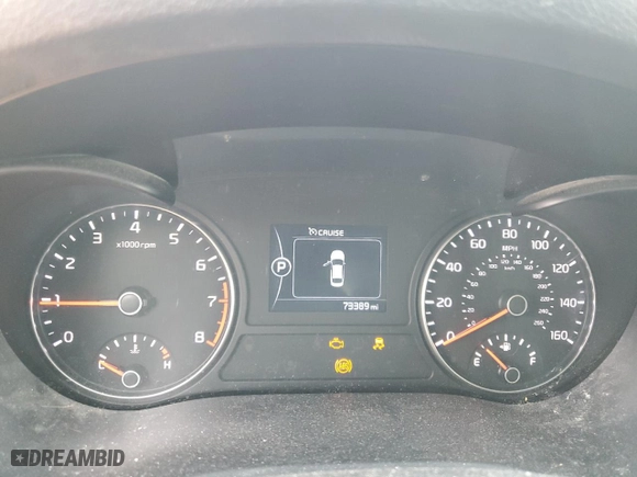2016 Kia Optima LX with VIN 5XXGT4L37GG035811, listed as a Copart auction lot 53115745 with 73,389 mi miles and Salvage Title. Bid and sale history available at carsss.com. Image 9.