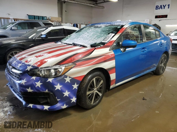 2023 Subaru Impreza Premium with VIN 4S3GKAV62P3600698, listed as a Copart auction lot 80282874 with 25,079 mi miles and Salvage title. Bid and sale history available at DreamBid. Image 1.