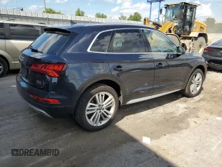 2018 Audi Q5 Premium Plus with VIN WA1BNAFY4J2083350, listed as a Copart auction lot 62327315 with 64,017 mi miles and Salvage title. Bid and sale history available at DreamBid. Image 3.