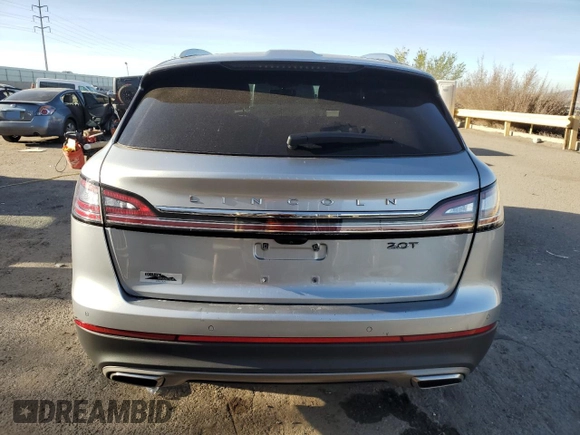 2020 Lincoln Nautilus Standard with VIN 2LMPJ6J92LBL20368, listed as a Copart auction lot 46253285 with 20,493 mi miles and Salvage title. Bid and sale history available at DreamBid. Image 6.