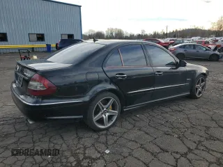 2007 Mercedes-Benz E 63 AMG with VIN WDBUF77X37B062856, listed as a Copart auction lot 41478925 with 110,431 mi miles and Salvage Title. Bid and sale history available at carsss.com. Image 3.