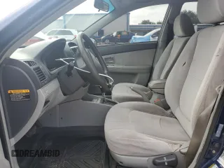 2007 Kia Spectra EX with VIN KNAFE121675438264, listed as a Copart auction lot 75255394 with 173,102 mi miles and Salvage Title. Bid and sale history available at carsss.com. Image 7.