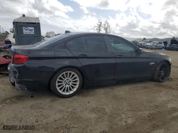 2011 BMW 5 Series 535i xDrive with VIN WBAFU7C50BC873017, listed as a Copart auction lot 49352255 with 102,827 mi miles and Salvage Title. Bid and sale history available at carsss.com. Image 3.