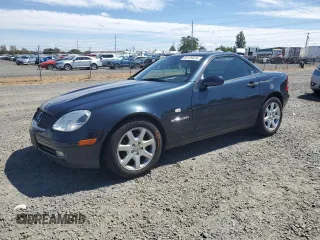 1998 Mercedes-Benz SLK-Class with VIN WDBKK47F6WF027941, listed as a Copart auction lot 68139324 with 63,396 mi miles and Salvage Title. Bid and sale history available at carsss.com. Image 1.
