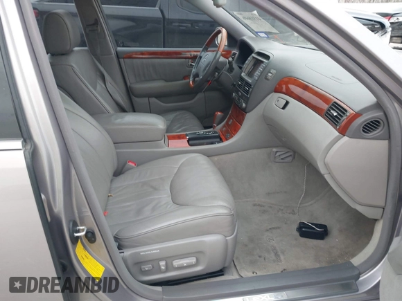 2001 Lexus LS 430 z VIN JTHBN30F210015017, wystawiony jako IAAI lot #41318606 z przebiegiem 173 409 mil mil oraz . Historia ofert i sprzedaży dostępna na DreamBid. Obrazek 5.
