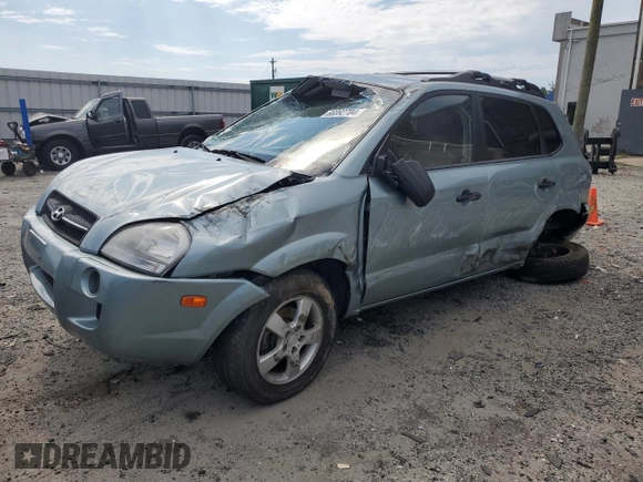2007 Hyundai Tucson GLS with VIN KM8JM12B27U493059, listed as a Copart auction lot 66892704 with 36,562 mi miles and Salvage Title. Bid and sale history available at carsss.com. Image 1.