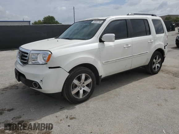 2013 Honda Pilot Touring with VIN 5FNYF3H91DB044408, listed as a Copart auction lot 60493765 with 131,986 mi miles and Salvage title. Bid and sale history available at DreamBid. Image 1.