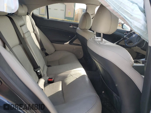 2010 Lexus IS 350 with VIN JTHBE5C23A5024803, listed as a Copart auction lot 44814125 with Not Provided miles and Salvage Title. Bid and sale history available at DreamBid. Image 10.
