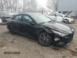 2021 Hyundai Elantra SEL with VIN 5NPLS4AG6MH029439, listed as a Copart auction lot 47414955 with 44,176 mi miles and Salvage Title. Bid and sale history available at carsss.com. Image 4.