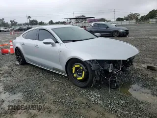 2012 Audi A7 3.0 Prestige with VIN WAUSGAFC1CN017664, listed as a Copart auction lot 44641245 with 160,746 mi miles and Salvage Title. Bid and sale history available at carsss.com. Image 10.