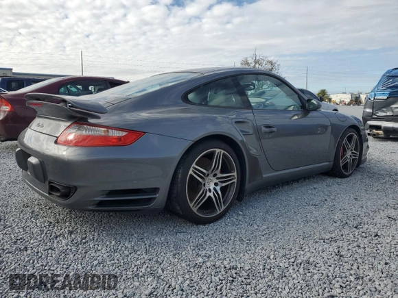 2007 Porsche 911 Turbo with VIN WP0AD299X7S785034, listed as a Copart auction lot 75624884 with Not Provided miles and Non Repairable. Bid and sale history available at DreamBid. Image 3.
