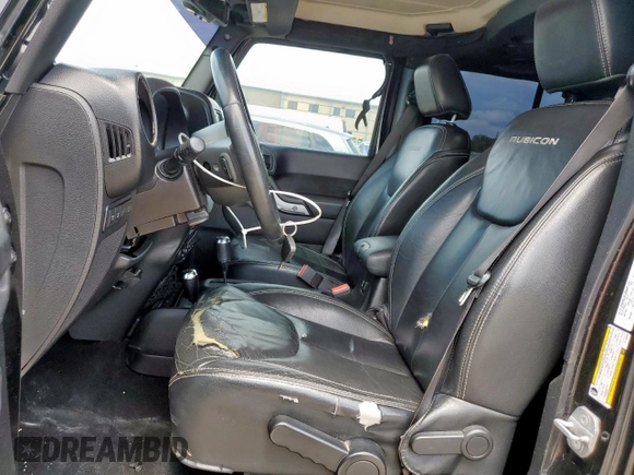 2014 Jeep Wrangler Unlimited Rubicon с VIN 1C4HJWFG1EL156853, выставлен на аукционе Copart как лот 58496795 с пробегом 112 073 миль миль и Списание • Salvage title. История ставок и продаж доступна на DreamBid. Изображение 7.