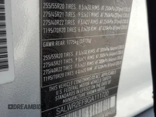 2016 Land Rover Range Rover Sport V8 Dynamic with VIN SALWR2EF9GA111720, listed as a Copart auction lot 52179465 with 99,452 mi miles and Clean Title. Bid and sale history available at carsss.com. Image 13.