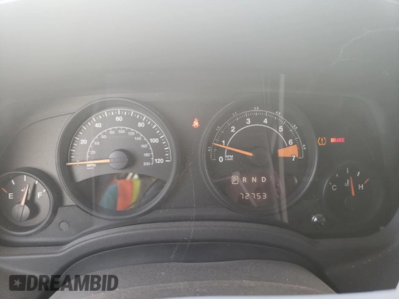 2017 Jeep Patriot Latitude with VIN 1C4NJPFB2HD183670, listed as a Copart auction lot 74035374 with 72,753 mi miles and Salvage Title. Bid and sale history available at DreamBid. Image 9.