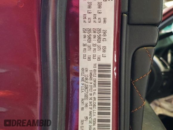 2019 Jeep Grand Cherokee Summit with VIN 1C4RJFJG8KC716651, listed as a Copart auction lot 63248974 with 91,177 mi miles and Salvage title. Bid and sale history available at DreamBid. Image 13.