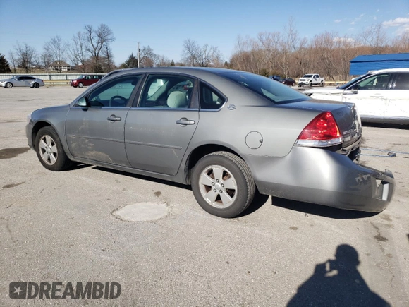2008 Chevrolet Impala LT with VIN 2G1WT58N481221771, listed as a Copart auction lot 48308445 with 170,640 mi miles and Salvage Title. Bid and sale history available at DreamBid. Image 2.