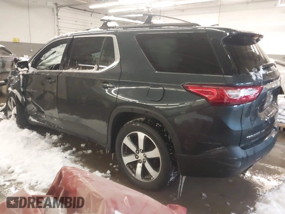 2019 Chevrolet Traverse LT Leather with VIN 1GNEVHKWXKJ189106, listed as a IAAI auction lot 41587083 with 1 mi miles. Bid and sale history available at carsss.com. Image 3.