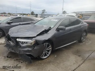 2019 Acura TLX w/Technology Pkg with VIN 19UUB2F44KA000129, listed as a Copart auction lot 88401595 with 119,830 mi miles and Salvage Title. Bid and sale history available at carsss.com. Image 1.