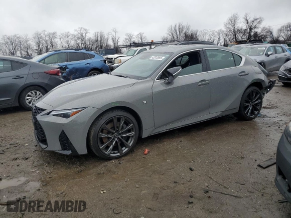 2024 Lexus IS 350 F Sport with VIN JTHGZ1E20R5037472, listed as a Copart auction lot 43313995 with 4,094 mi miles and Salvage title. Bid and sale history available at DreamBid. Image 1.