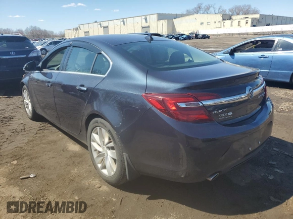 2014 Buick Regal Premium I with VIN 2G4GP5EX3E9238513, listed as a Copart auction lot 51987775 with 165,449 mi miles and Salvage Title. Bid and sale history available at DreamBid. Image 2.