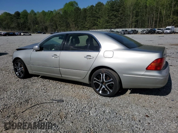 2001 Lexus LS 430 with VIN JTHBN30F810046417, listed as a Copart auction lot 52645575 with 213,865 mi miles and Salvage Title. Bid and sale history available at carsss.com. Image 2.