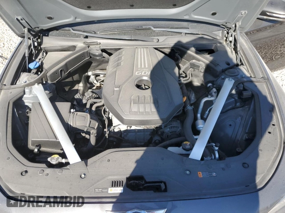 2019 Genesis G70 2.0T Sport with VIN KMTG24LA8KU016531, listed as a Copart auction lot 75009544 with 21,486 mi miles and Salvage Title. Bid and sale history available at carsss.com. Image 11.