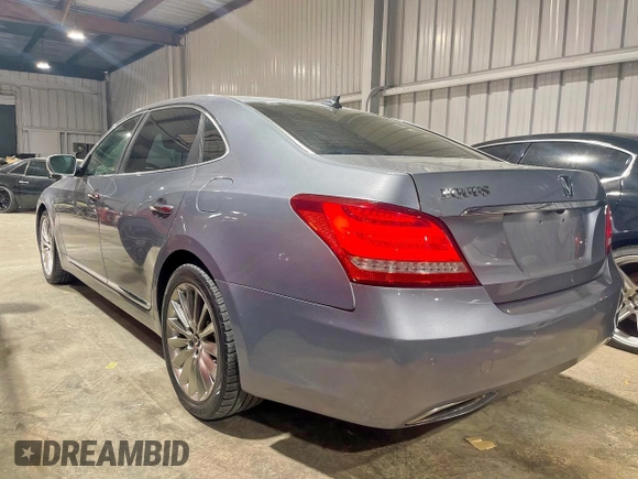 2014 Hyundai Equus Signature z VIN KMHGH4JH1EU084232, wystawiony jako Copart lot #57126355 z przebiegiem 146 902 mil mil oraz Szkody całkowita. Historia ofert i sprzedaży dostępna na DreamBid. Obrazek 3.
