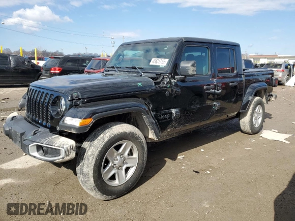2022 Jeep Gladiator Willys with VIN 1C6HJTAG8NL150240, listed as a Copart auction lot 45631715 with 14,170 mi miles and Salvage title. Bid and sale history available at DreamBid. Image 1.