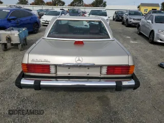 1986 Mercedes-Benz 560 SL with VIN WDBBA48D7GA038817, listed as a Copart auction lot 78922974 with 54,926 mi miles and Clean Title. Bid and sale history available at DreamBid. Image 6.