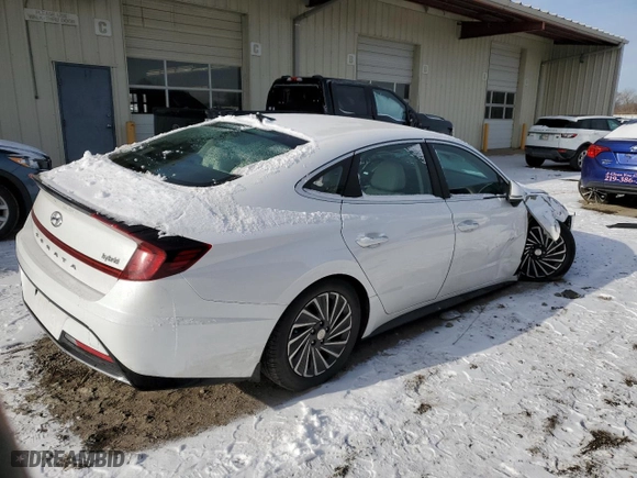 2023 Hyundai Sonata Hybrid SEL with VIN KMHL34JJ0PA054207, listed as a Copart auction lot 41385525 with 26,713 mi miles and Salvage Title. Bid and sale history available at carsss.com. Image 3.