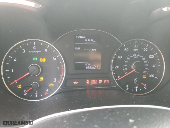 2016 Kia Forte LX with VIN KNAFK4A62G5500654, listed as a Copart auction lot 75189564 with 88,521 mi miles and Salvage Title. Bid and sale history available at carsss.com. Image 9.