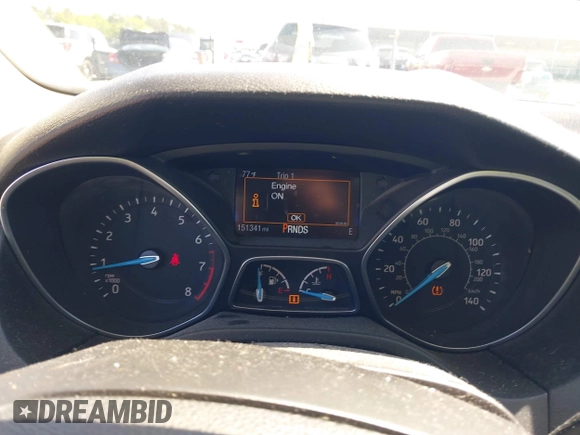 2015 Ford Focus Titanium with VIN 1FADP3J24FL322247, listed as a IAAI auction lot 41998030 with 151,341 mi miles and . Bid and sale history available at carsss.com. Image 7.