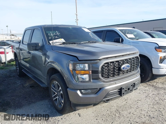 2023 Ford F-150 XL with VIN 1FTFW1E51PKD65403, listed as a IAAI auction lot 41398997 with 25,975 mi miles. Bid and sale history available at carsss.com. Image 1.