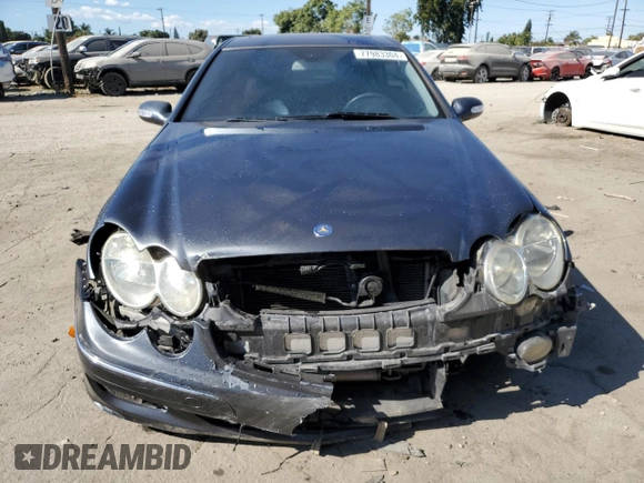 2008 Mercedes-Benz CLK-Class 3.5L with VIN WDBTJ56H38F249517, listed as a Copart auction lot 77983304 with 194,887 mi miles and Salvage Title. Bid and sale history available at carsss.com. Image 5.