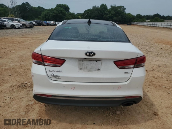 2016 Kia Optima EX with VIN 5XXGU4L36GG097679, listed as a Copart auction lot 60231295 with 110,599 mi miles and Salvage title. Bid and sale history available at DreamBid. Image 6.