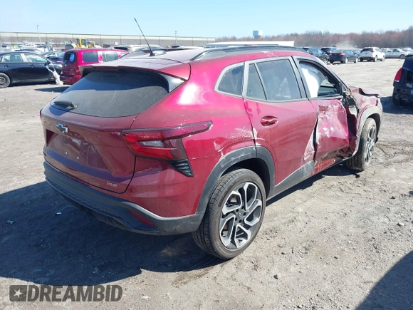 2024 Chevrolet Trax 2RS with VIN KL77LJE23RC079419, listed as a IAAI auction lot 41897294 with Not Provided miles and . Bid and sale history available at DreamBid. Image 4.