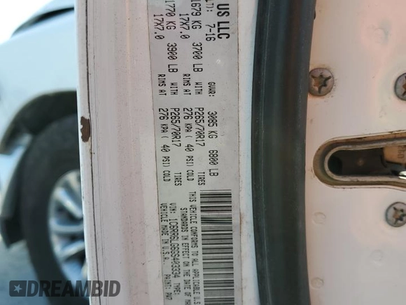 2016 Ram 1500 Big Horn with VIN 1C6RR6LG6GS403334, listed as a Copart auction lot 50527735 with 219,091 mi miles and Salvage Title. Bid and sale history available at carsss.com. Image 12.