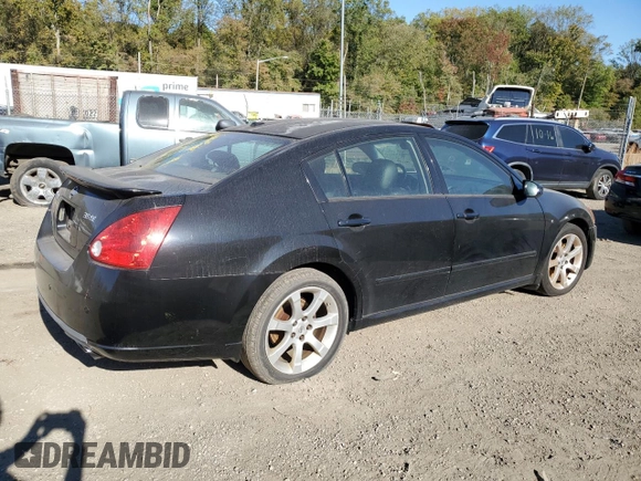 2008 Nissan Maxima 3.5 SE with VIN 1N4BA41E48C827541, listed as a Copart auction lot 76682744 with 0 mi miles and Salvage Title. Bid and sale history available at carsss.com. Image 3.